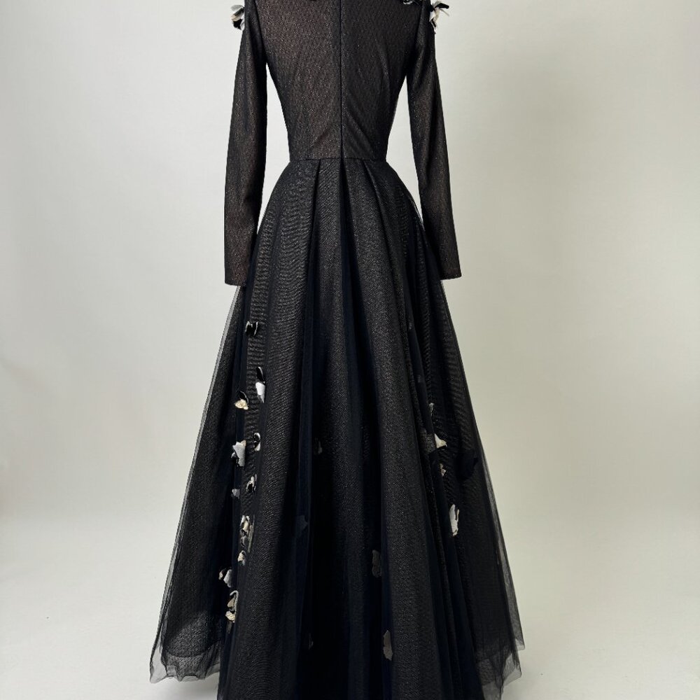 Preloved US 6 Black Anna Augusta Maxi Evening Dress - Picture 8 of 8